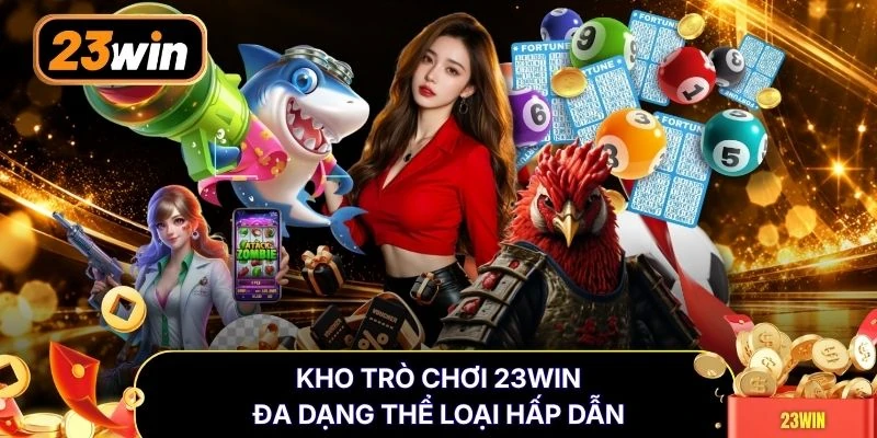 Kho trò chơi 23WIN đa dạng thể loại hấp dẫn