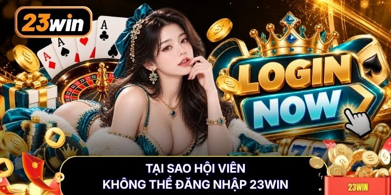 Tại sao hội viên không thể đăng nhập 23WIN