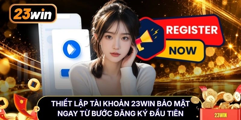 Thiết lập tài khoản 23WIN bảo mật ngay từ bước đăng ký đầu tiên